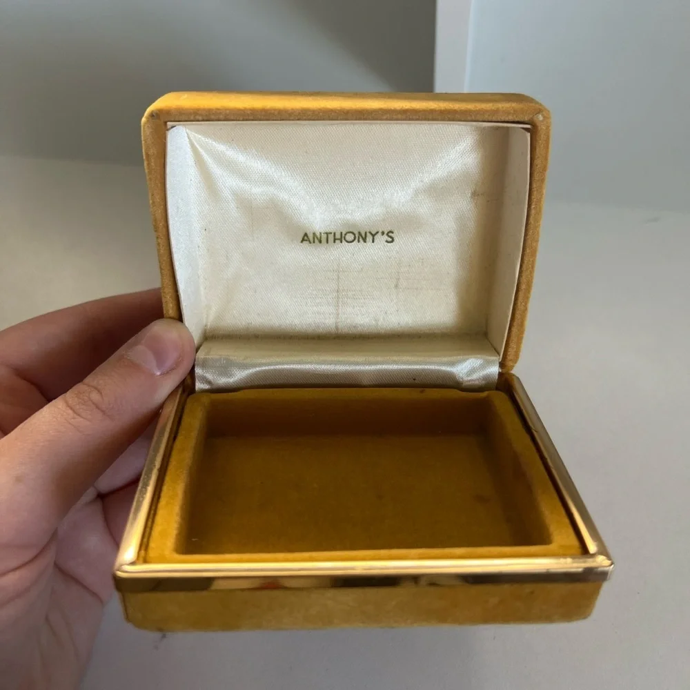 Anthony's Gold/Orange Jewelry Box - Picture 1 of 4
